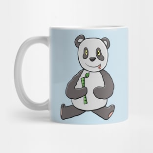 panda bear with bamboo in hand Mug